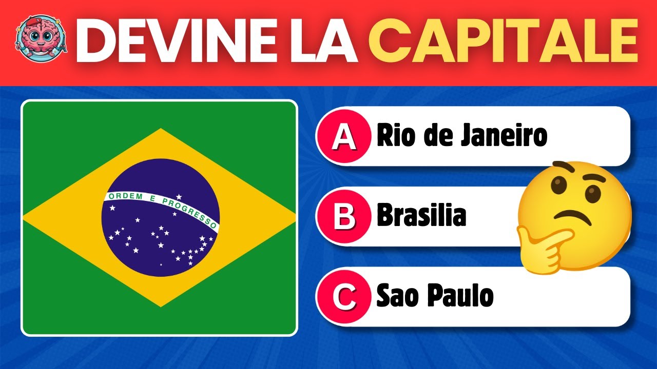 Devine les 100 Capitales du Monde ! 🚩🌍