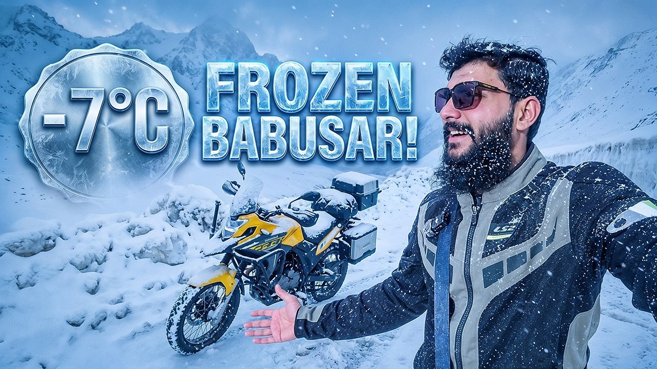 Naran to Babusar Top | -7&deg;C Frozen Roads & Snowfall 🥶  | 2026