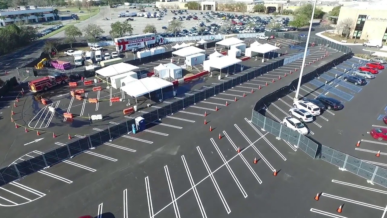 MUSC Coronavirus (COVID-19) Drive-Through Testing Site in South Carolina