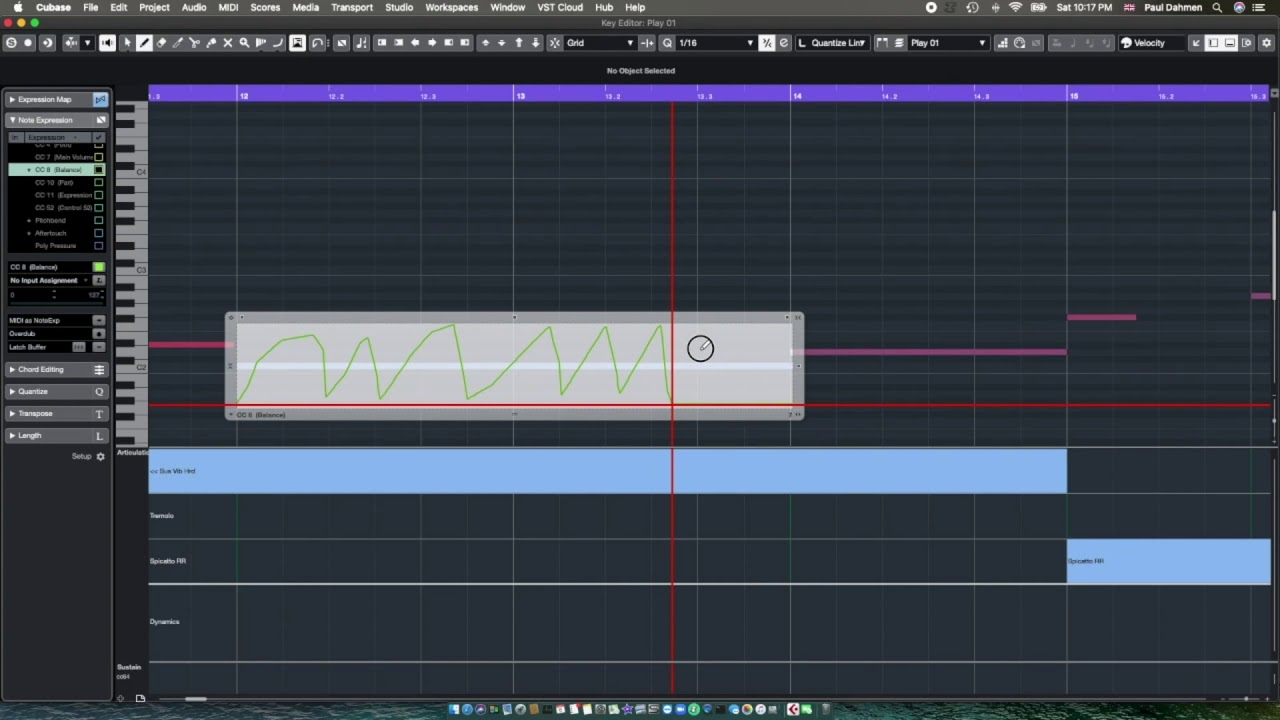 How I created a simple Sound design with the Cello sample in Cubase