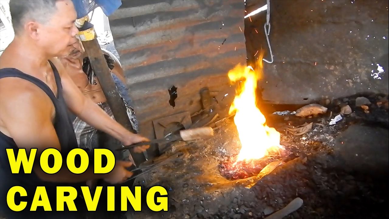 How Blacksmiths Carve Wooden Machete Handles
