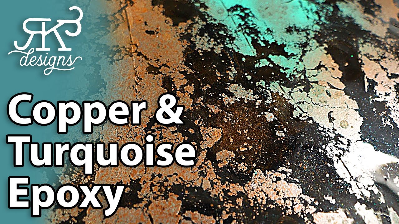 Copper & Turquoise Metal Finish In Minutes Using Epoxy