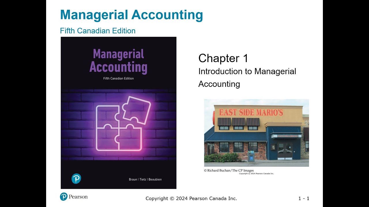 Braun, Tietz, Beaubien, Managerial Accounting, Ch 1, Intro to Managerial Accounting, Lecture