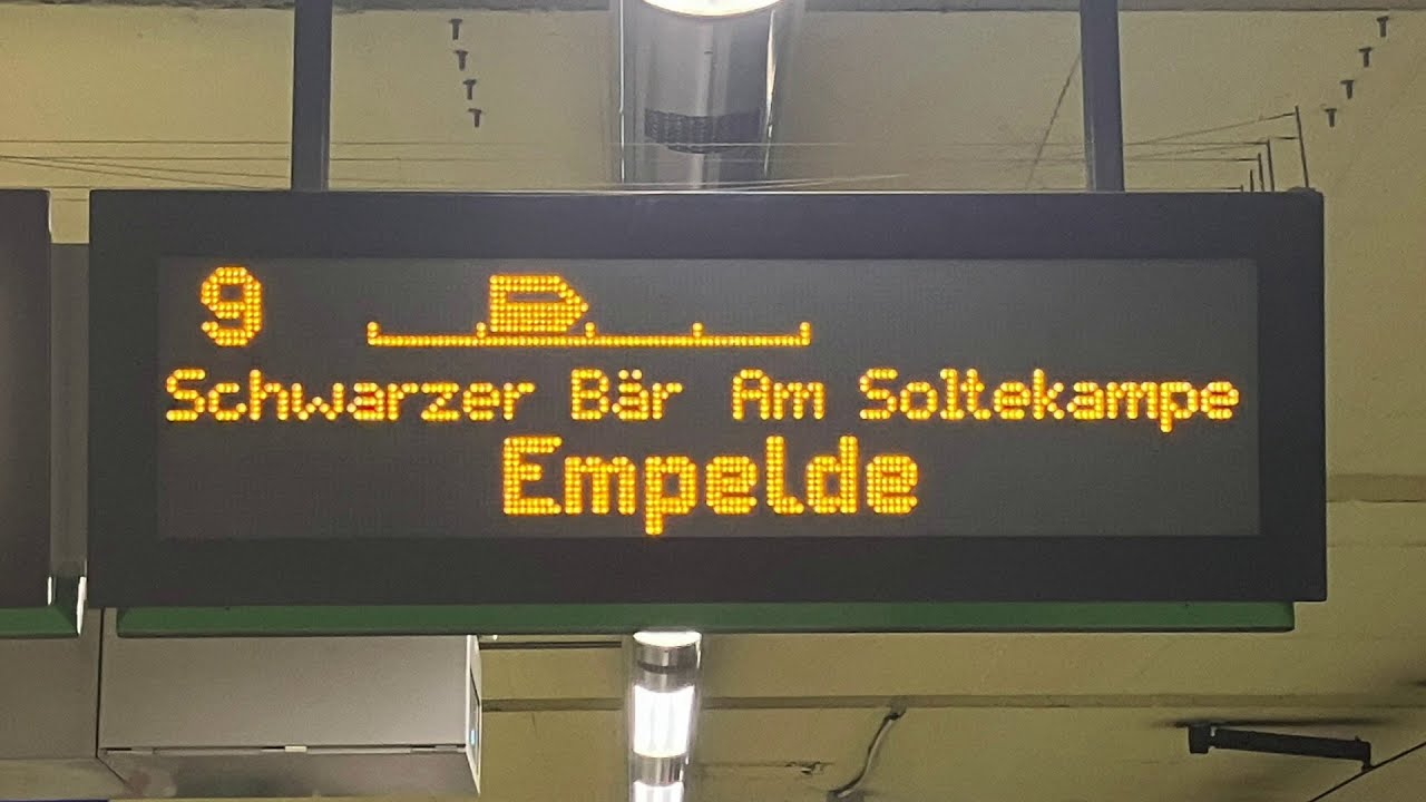 Stammstrecke A (Teil 3) | Seltene Anzeiger der Stadtbahn Hannover