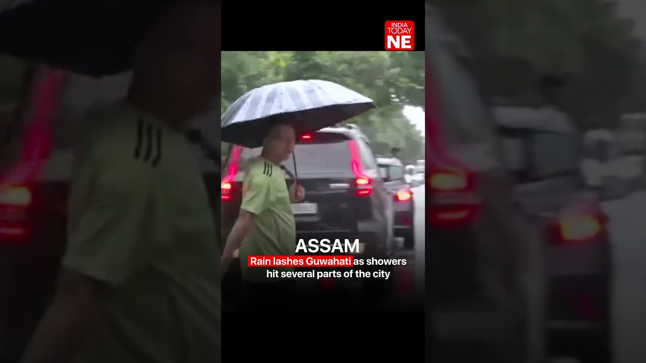 ASSAM: Rain lashes Guwahati as showers hit several parts of the city