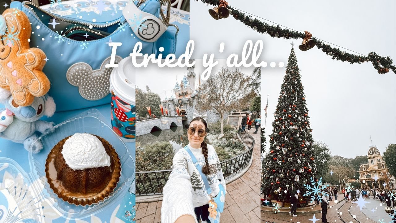 The Worst Disney Vlog❄️🌨️⛄️ Disneyland solo trip, holiday food, holiday decor