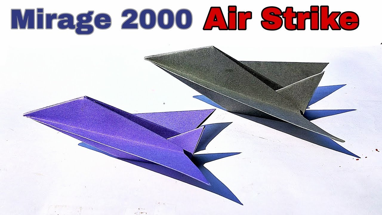PAPER JET FIGHTER || MIRAGE 2000 || ORIGAMI FIGHTER PLANE || DIY