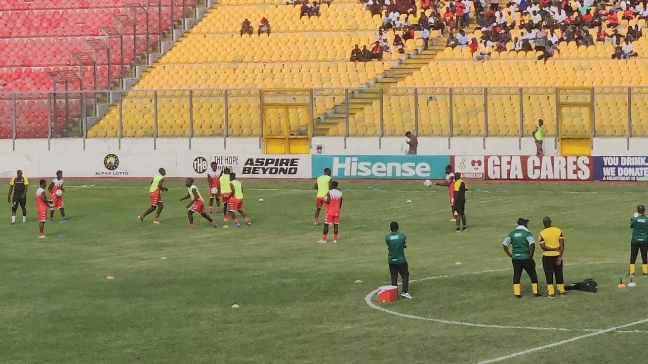 Asante Kotoko Vrs Hearts of Oak...Ghana Premier League. Warm-Up Session of Asante Kotoko. 
