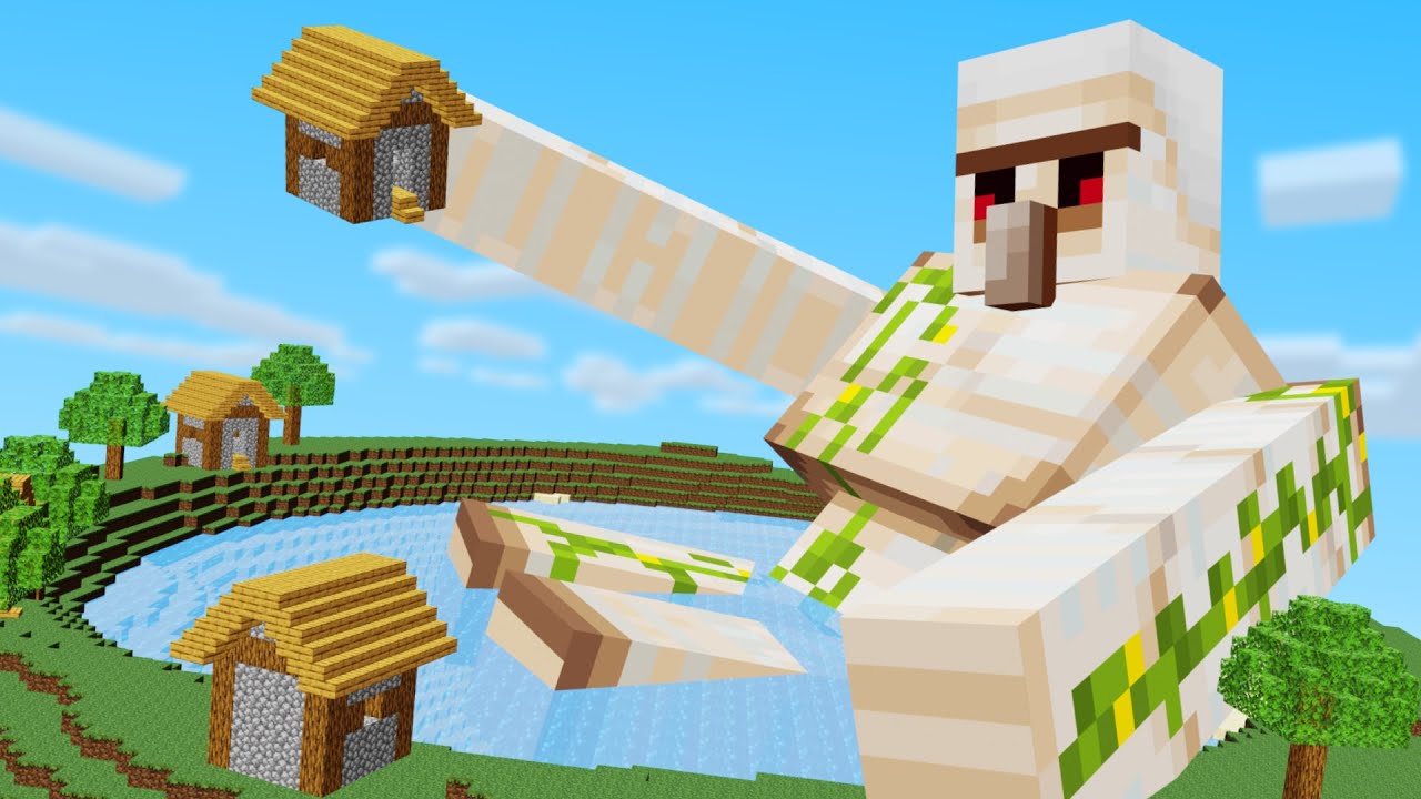 Moby w Minecrafcie podczas ładowania świata