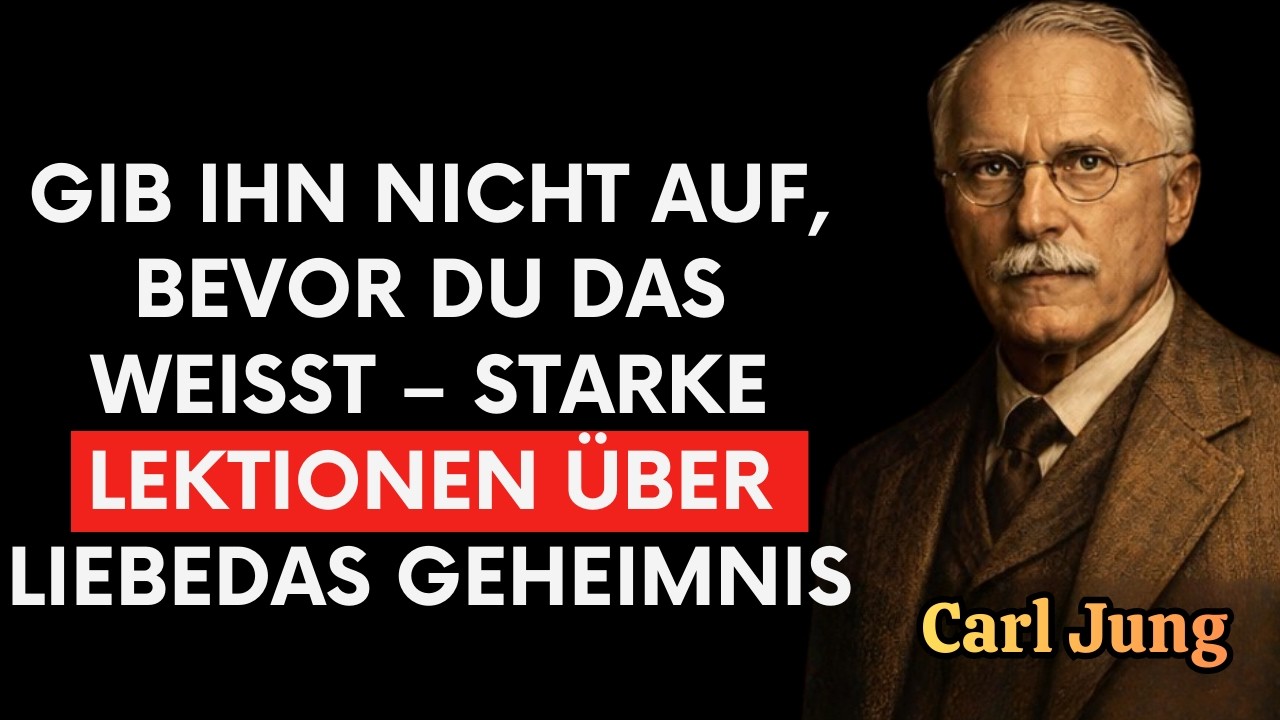 GIB IHN NICHT AUF, BEVOR DU DAS WEISST – STARKE LEKTIONEN ÜBER LIEBE | CARL JUNG