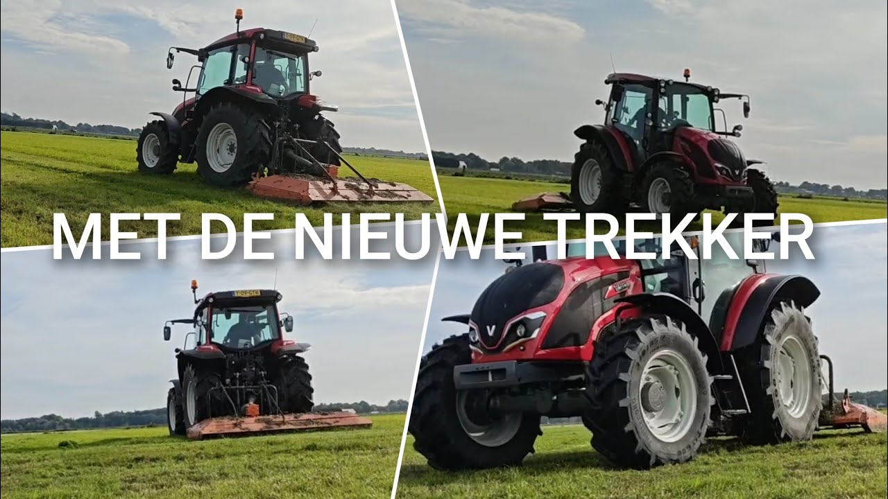Voor het eerst de weidebloter achter de nieuwe trekker | Boer Gerrit vlogt 