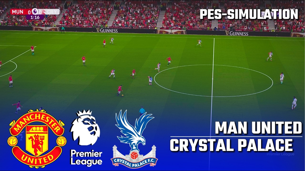 Manchester United vs Crystal Palace - Premier League | PES 21 Football Simulation
