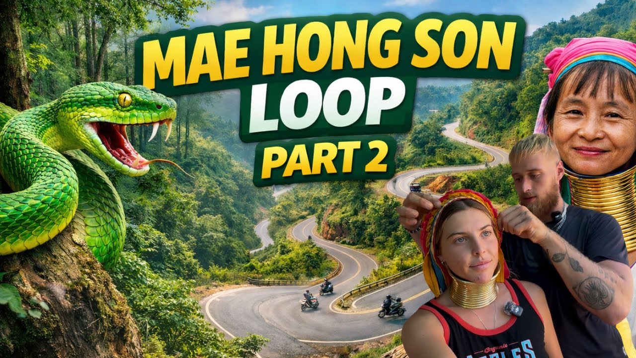 Mae Hong Son Loop Part 2 🇹🇭 | Snake Encounter, Long Neck Tribe & Sleeping in an Igloo!