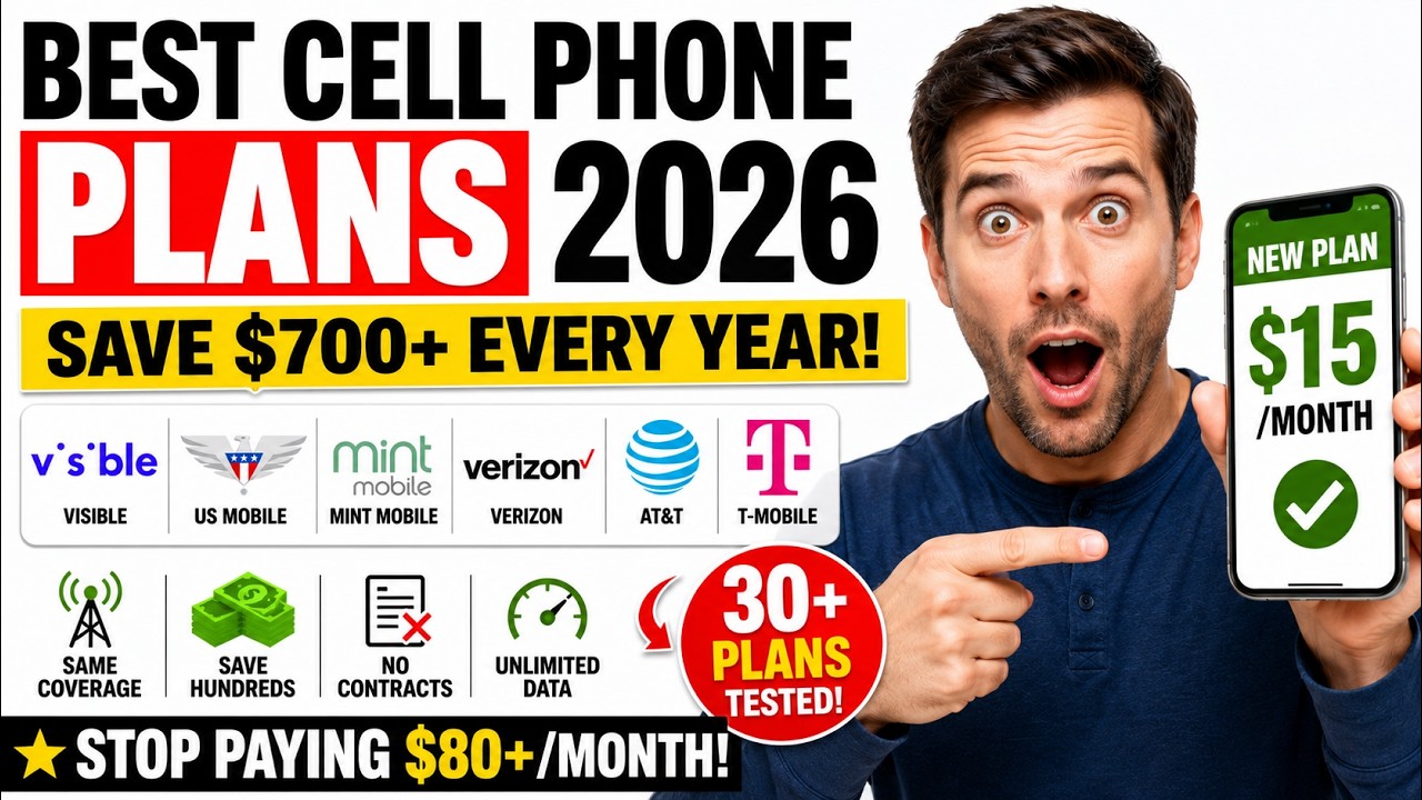 Лучшие тарифы мобильной связи 2026: хватит платить $80 в месяц (Visible, US Mobile, Mint и другие)