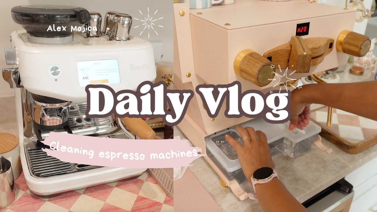 Cleaning My Espresso Machines | Vlog Style | Making Some Coffee