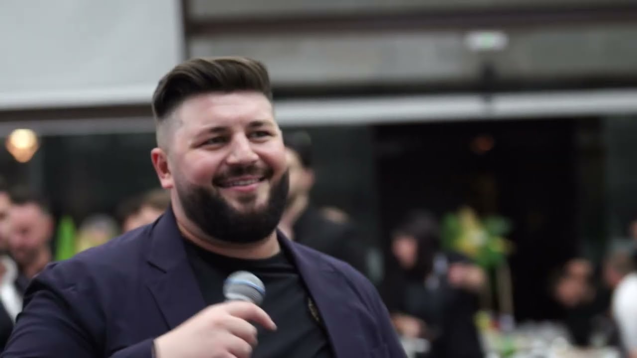Robert Anghel la botezul micutului Zian - Traiesc viata ca un rege