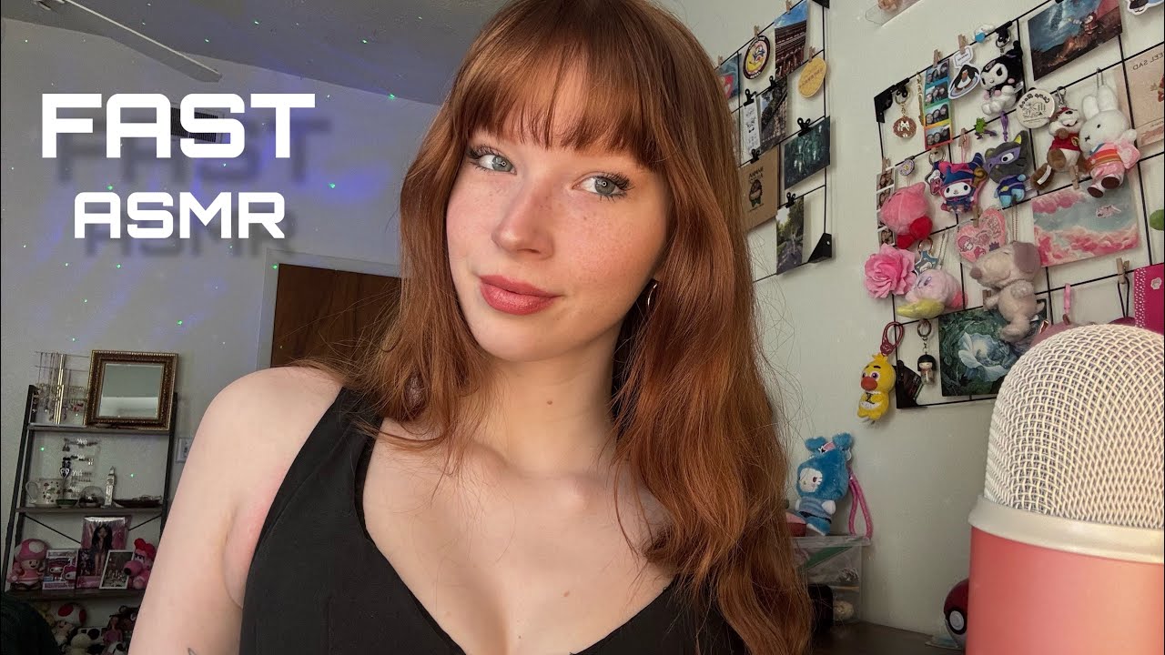 ASMR | 40 Minutes of Fast & Aggressive Triggers (New Triggers, Sticky Tapping, Rambles)