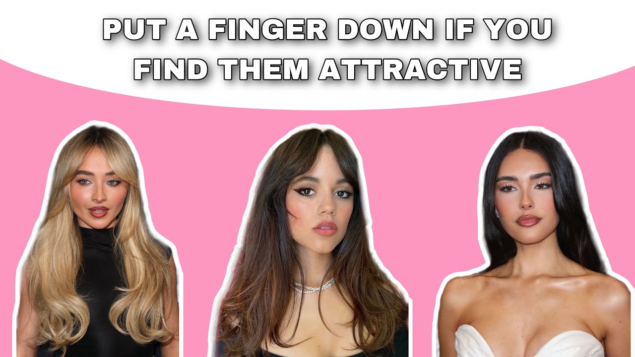 Put a finger down if you find them attractive (female celebrities)