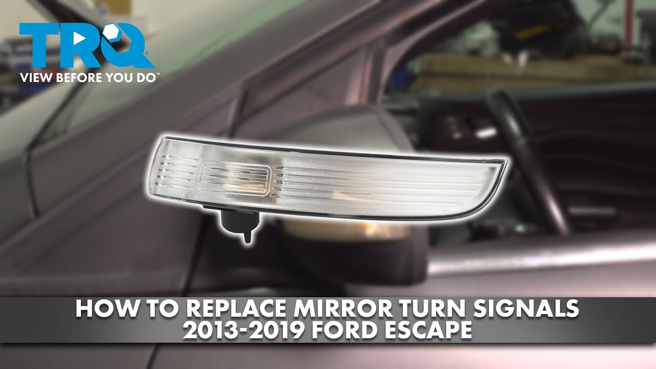 Как заменить поворотники в зеркалах Ford Escape 2013-2019