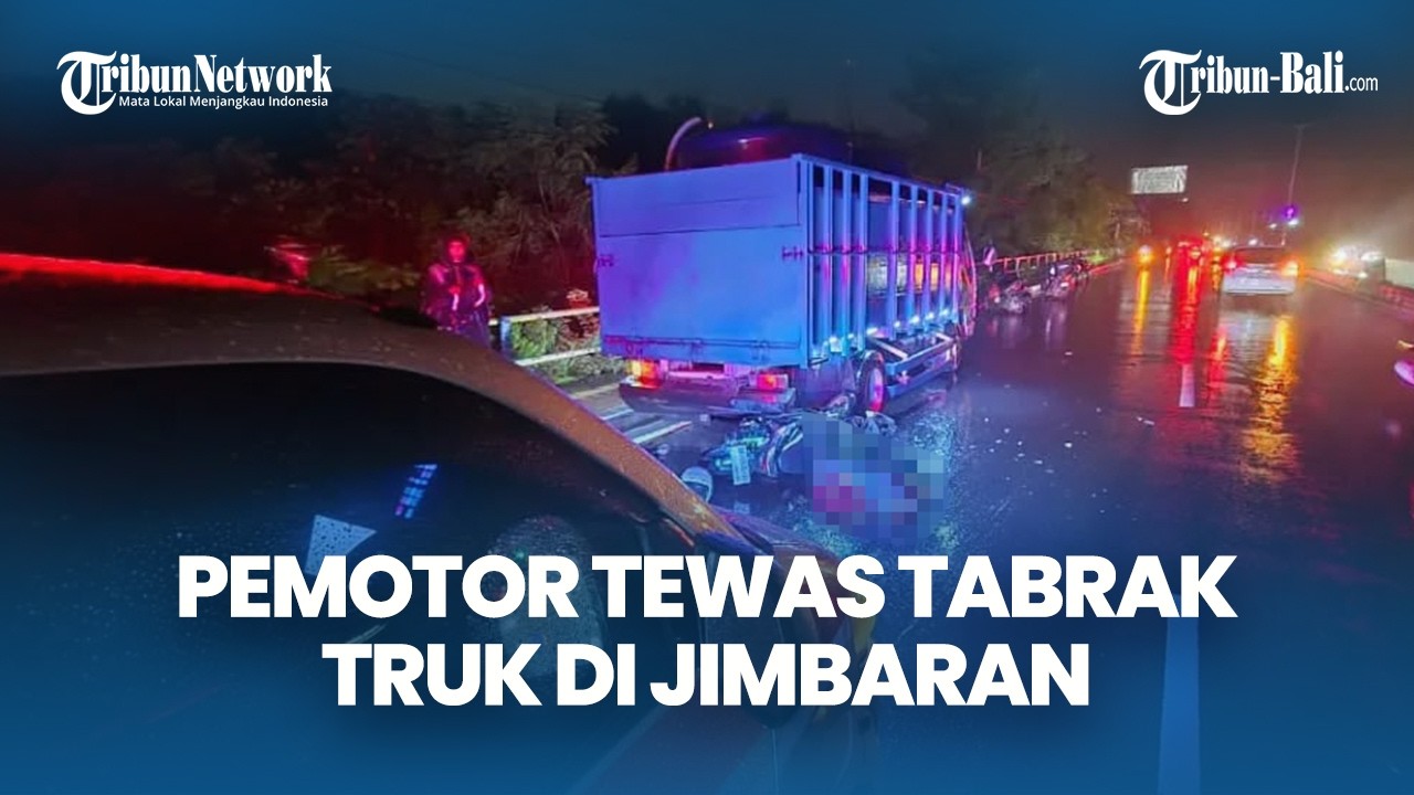 Tabrak Truk di Jembatan Panjang Jimbaran, Pengendara Motor Tewas