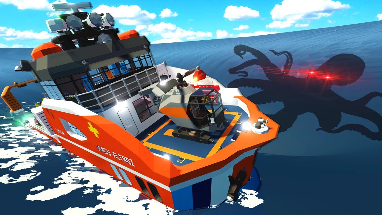 Our Ship Got Sank in a Whirlpool While Kraken Hunting in Stormworks Sinking Survival!