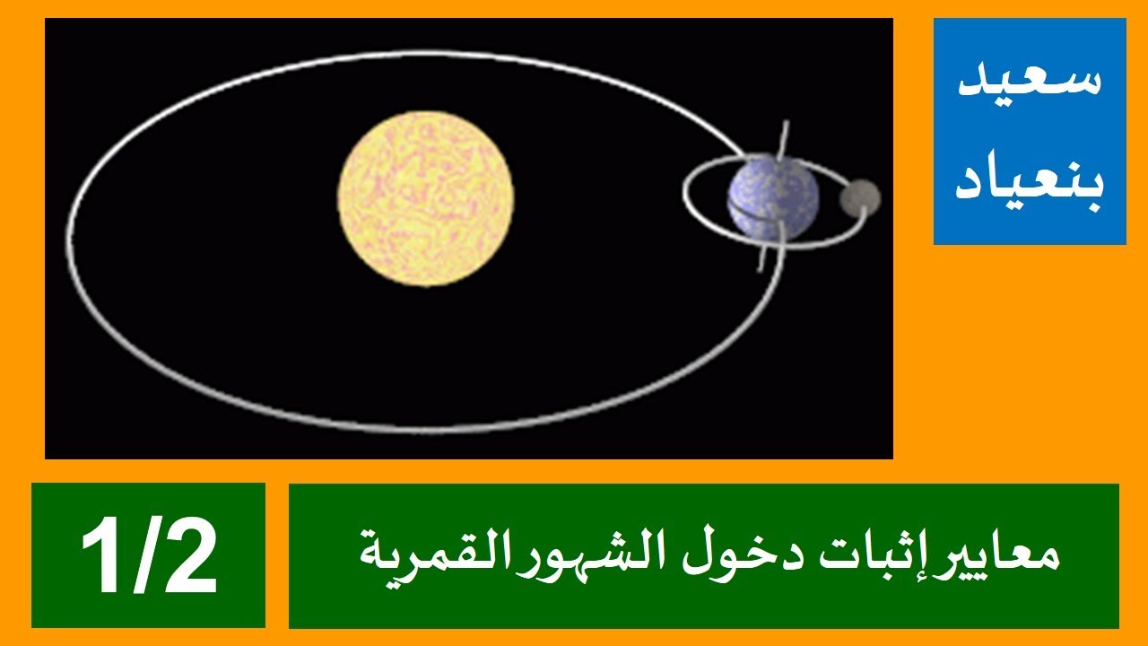 معايير إثبات دخول الشهور القمرية 1/2 - سعيد بنعياد