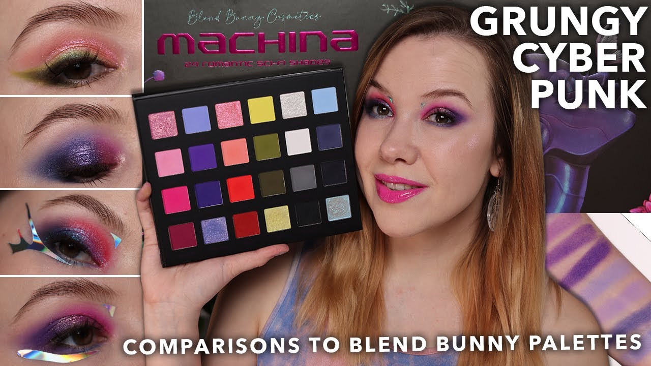 Blend Bunny Cosmetics Machina Palette | 4 looks and comparisons to other Blend Bunny palettes