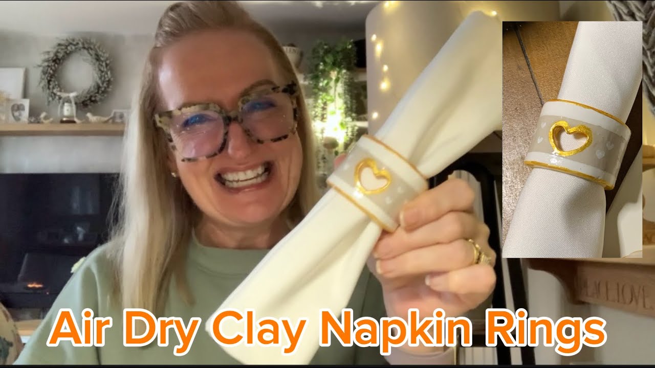 I Made Air Dry Clay Napkin Rings …..Let Talk About My Malignant Melanoma.