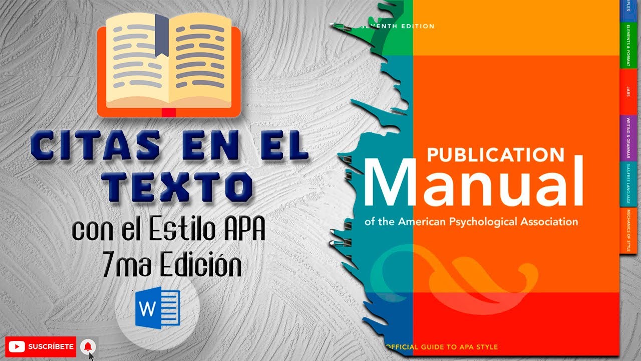 CITAS EN EL TEXTO: FORMATO NARRATIVO Y PARENTÉTICO SEGÚN LAS NORMAS APA 7ma Ed. / 2023