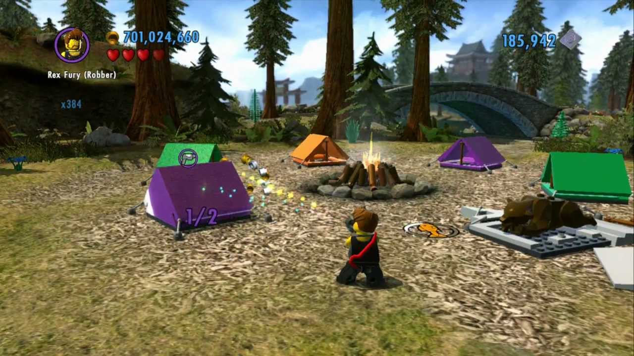 LEGO City Undercover 100% Guide - Bluebell National Park (Overworld Area) - All Collectibles