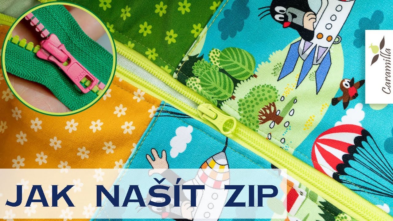 Jak našít zip (i do pružícího materiálu) - zaručené rady a triky pro začátečníky | Caramilla Easy