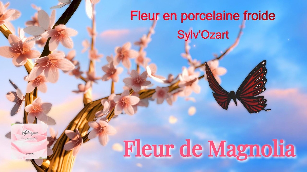 Fleur de Magnolia   Porcelaine froide   Sylv'Ozart