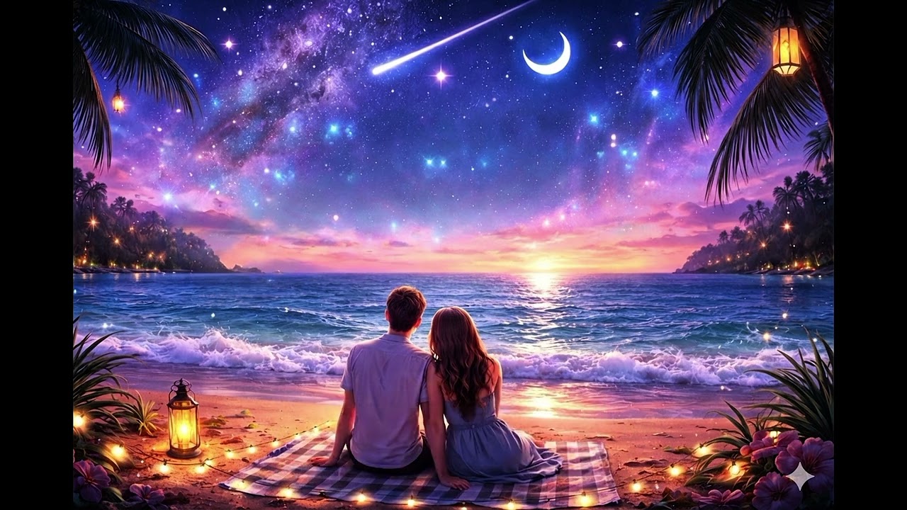 Starlight (Lyrics) | Jazz Swing Love Song | Romantic Beach Night Music | Inspired By: 