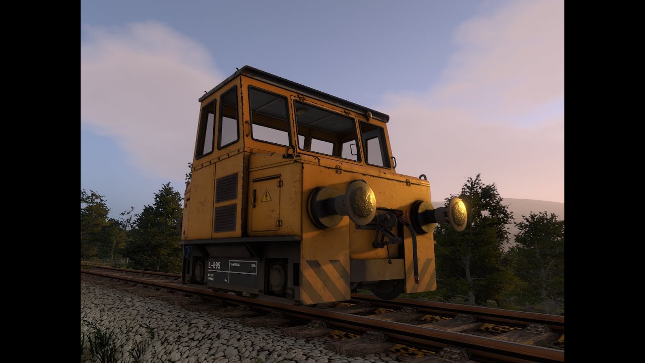 Driving a BE 2 Locomotive trough a Short Rail Tunnel.