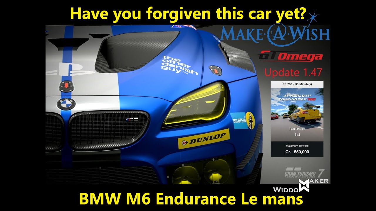 GT7 BMW M6 Endurance GT3 Best Car Le Mans Grind WTC700 How to Win Update 1 47
