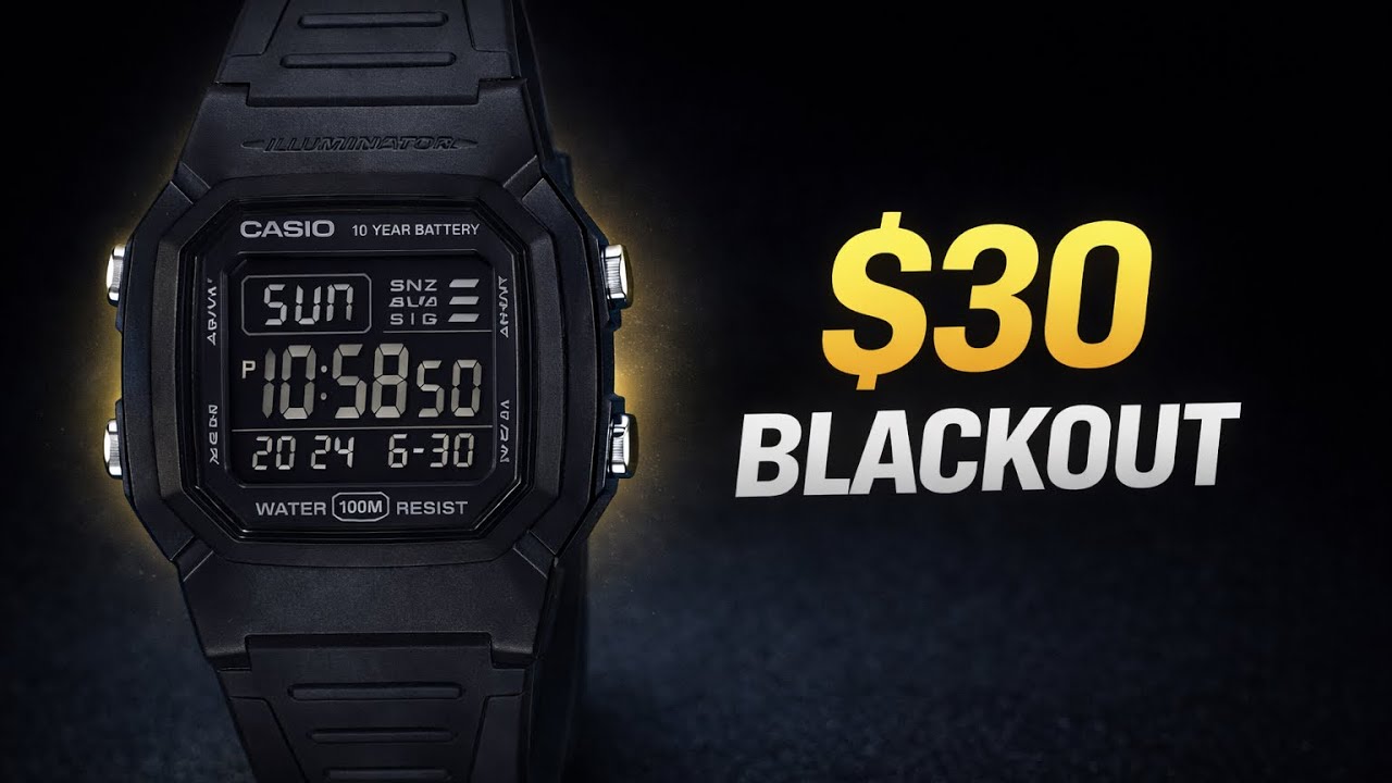 Casio W-800H-1BVCF Review: Stealth $30 Watch With a 10-Year Battery