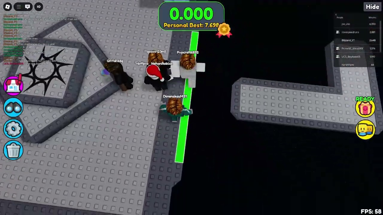 Showing Namspeedruns the route on main obby for 7 seconds(Wait till the end)
