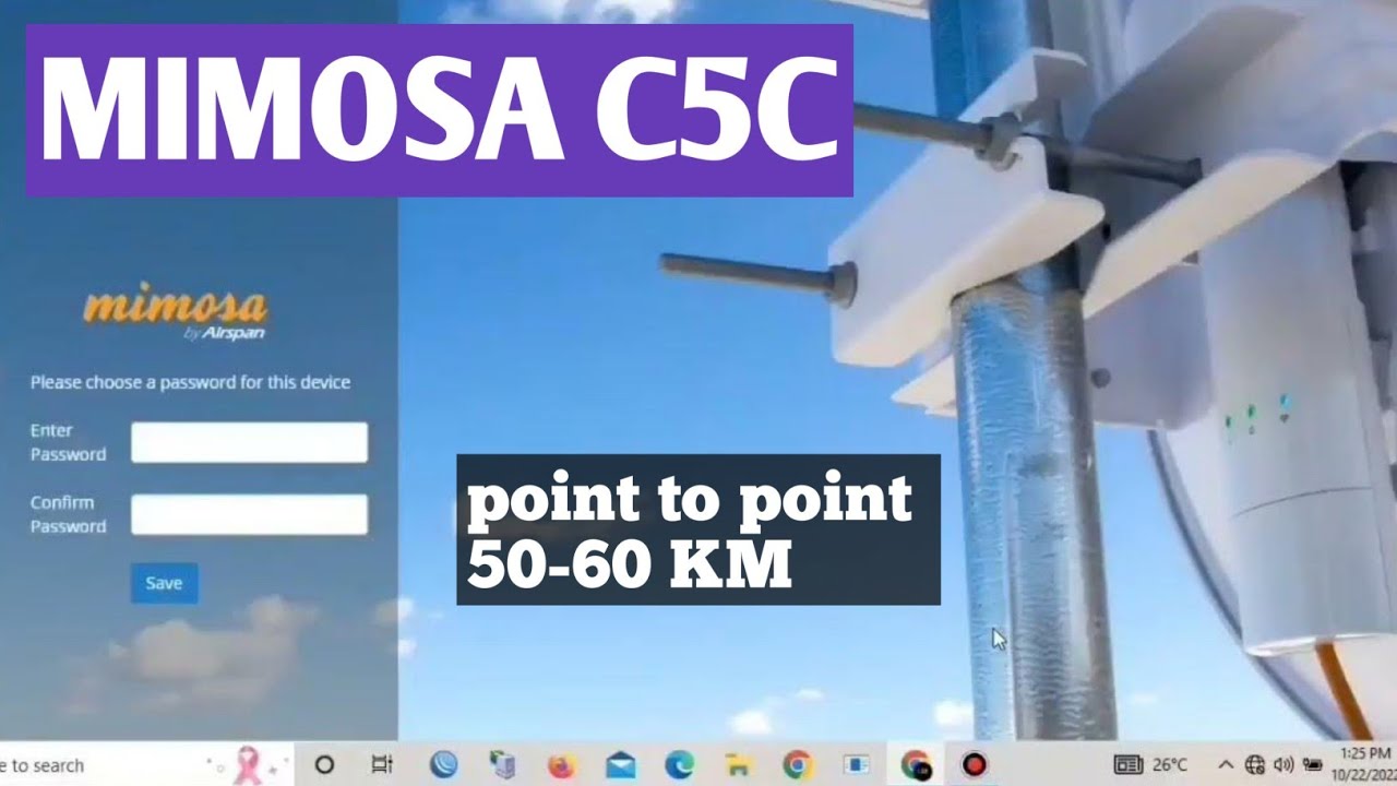configurar radio mimosa c5c #mimosa #mimosanetworks