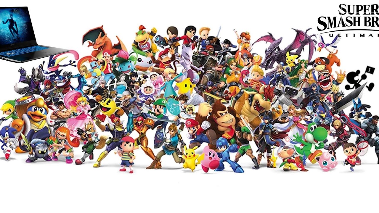 Super Smash Bros Ultimate yuzu gaming laptop