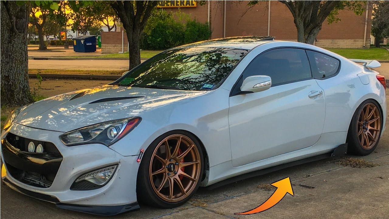 GENESIS COUPE GETS CUSTOM SIDE SPLITTERS