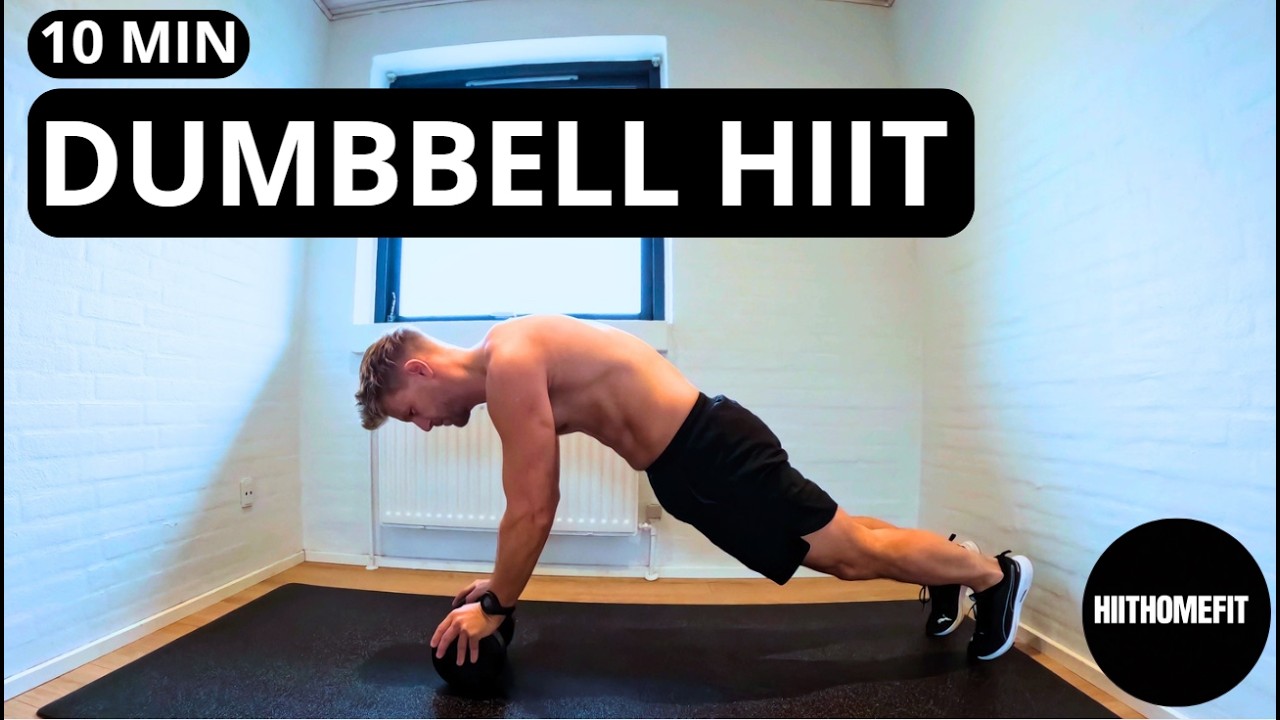 DUMBBELL WORKOUT 10 MIN FULL BODY AT HOME