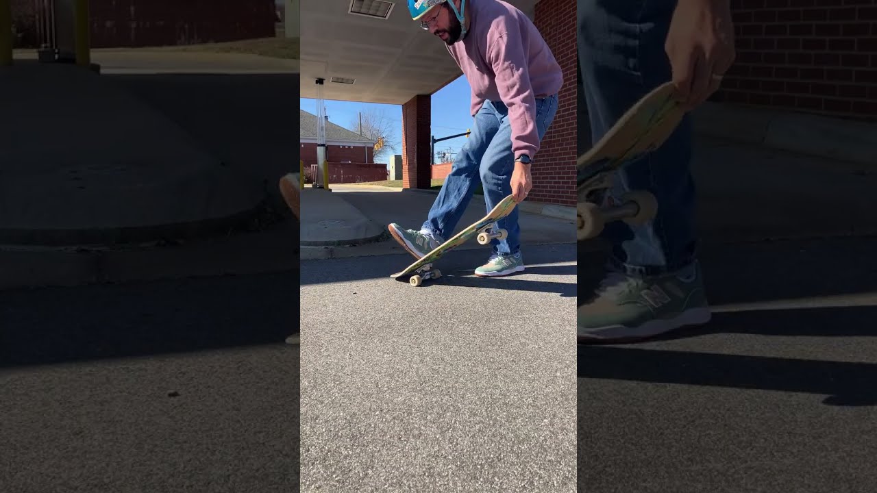 Skateboarding lunch break session
