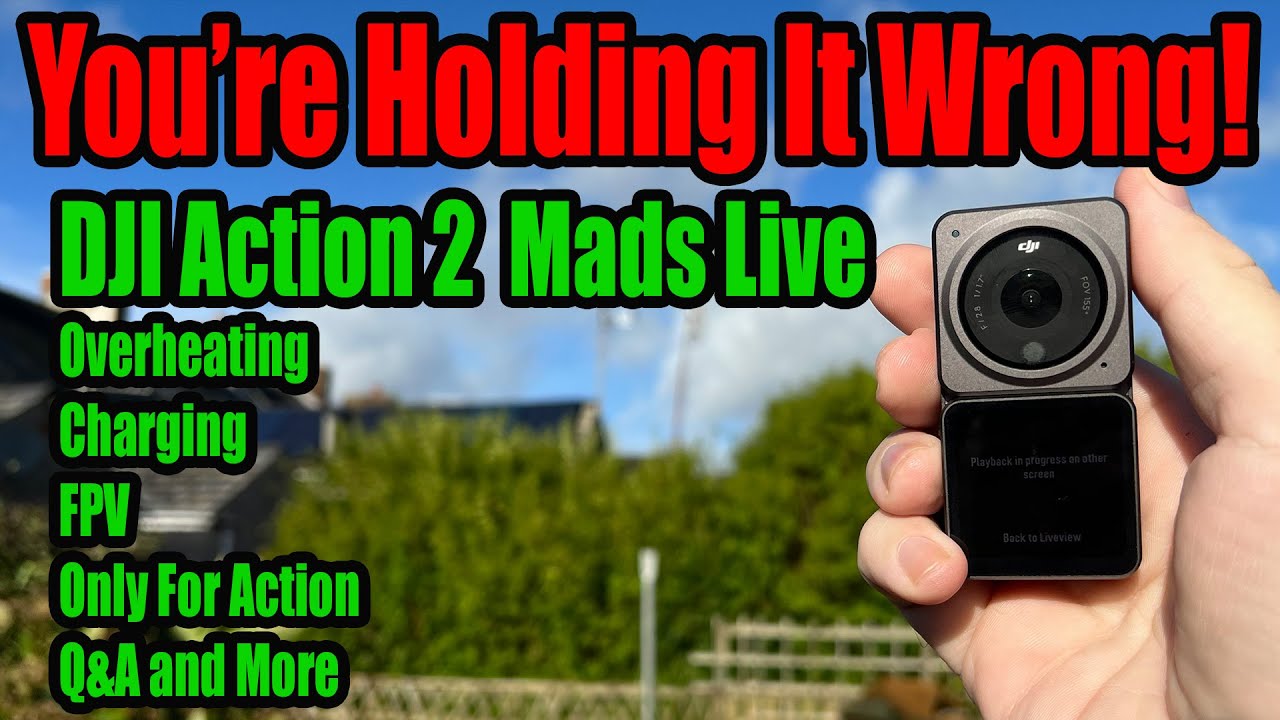 DJI Action 2 Live - The Good - Bad + Discussion - Q&A & More - Mads Live