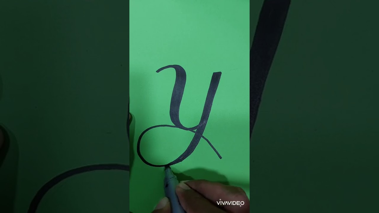( Y ) new cursive letter Y ' cursive font Y , tattoo font Y  how to written Y 