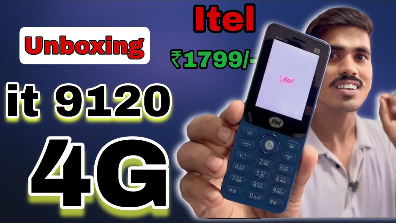 itel  9120 4g Unboxing || keypad phone 4g|| 1200mah big Battery 🔋 big screen Only ₹1799/-