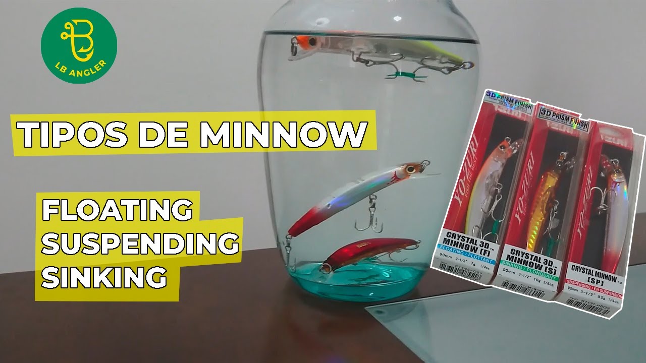 Explicación de los diferentes tipos de minnows o señuelos media agua