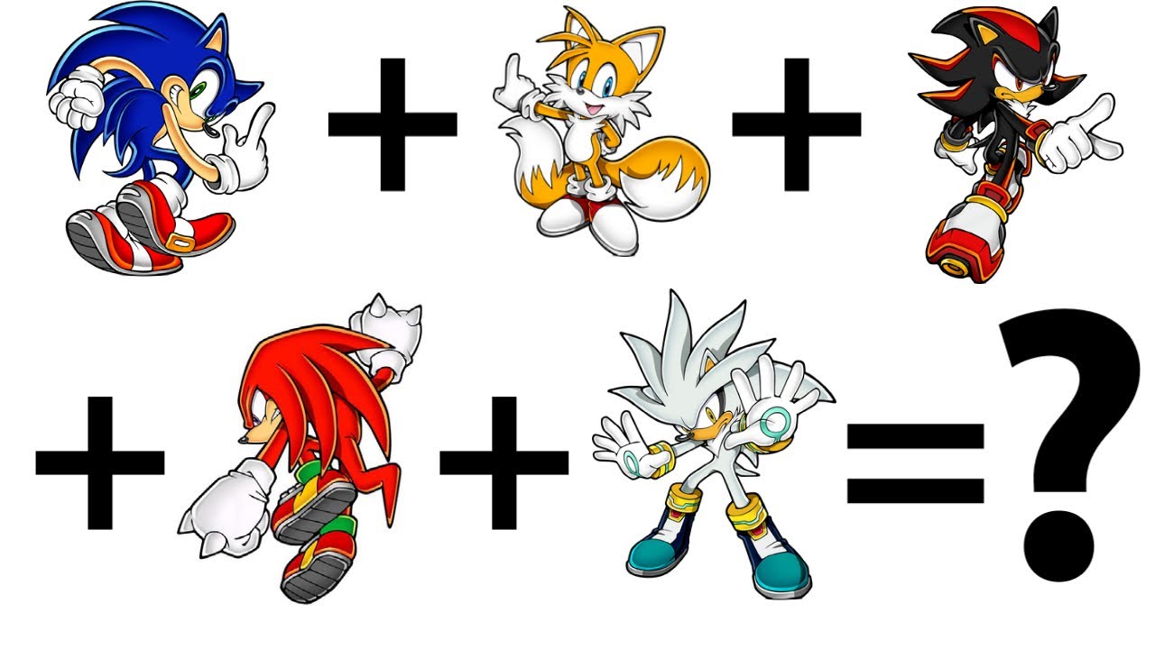 Combining 5 Sonic Characters Into 1! (sonic, Tails, Shadow, Knuckles, Silver)