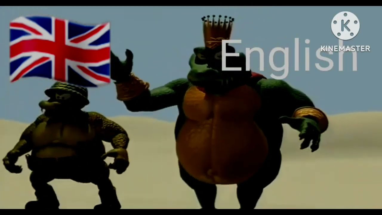 King K. Rool Chasing General Klump - Multilanguage in 6 languages - Pitch Black