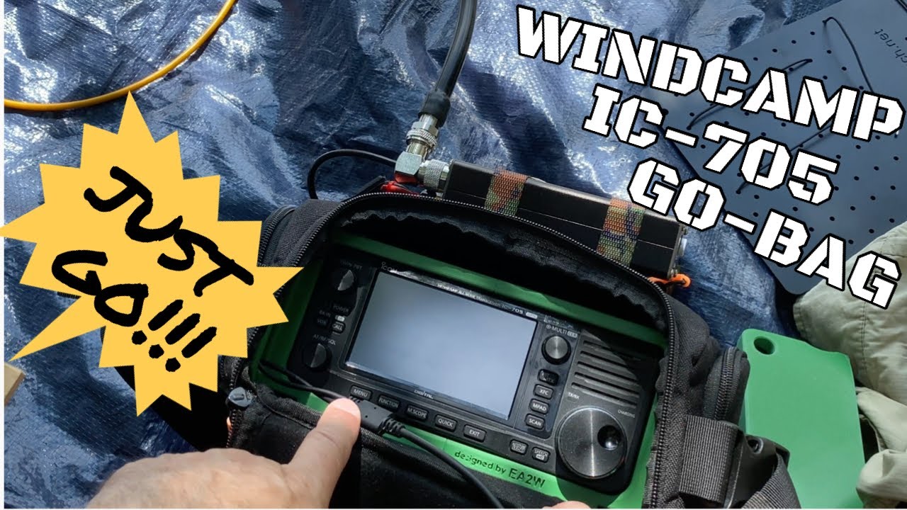 Windcamp IC-705 Go-Bag in the field: carried more than I thought it would!