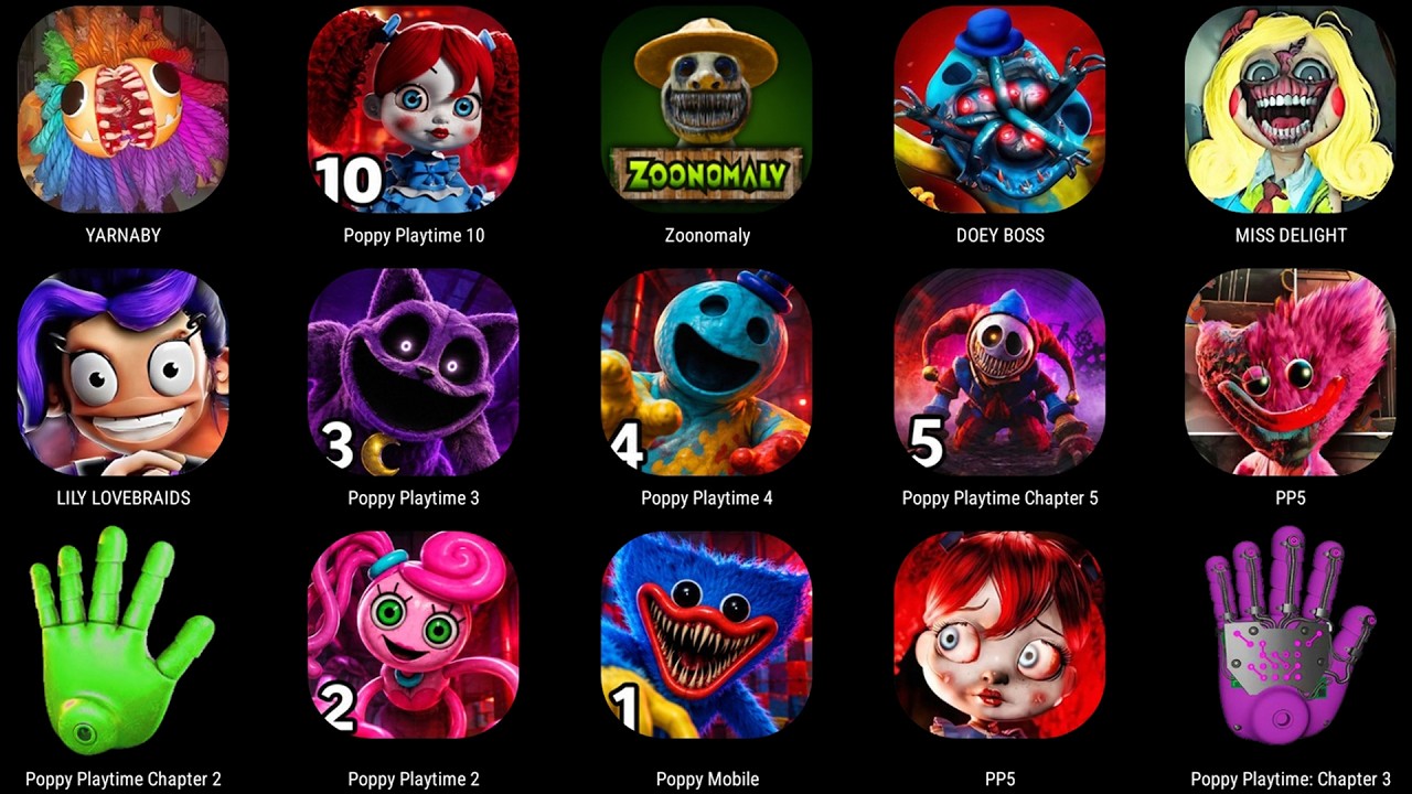Poppy Playtime All Chapters 0,1,2,3,4,5,6 Mobile &ndash; All Bosses & Endings Full Game Jumpscares !